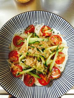 みょうがとツナのさっぱりそうめん-レシピのメイン写真