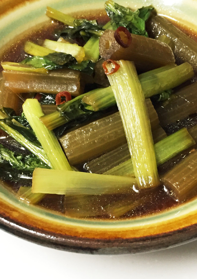 ふきと小松菜の炒め煮-レシピのメイン写真