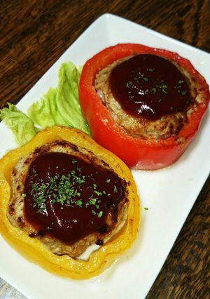 簡単‼パプリカの肉詰め-レシピのメイン写真