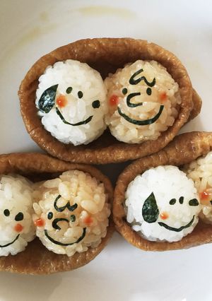 ❁キャラ弁❁スヌーピーのおいなりさん❁-レシピのメイン写真