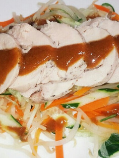 チキンハムでバンバンジー-レシピのメイン写真