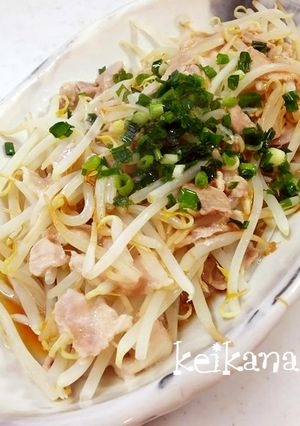 超簡単☆レンジでチンするだけ！豚もやし♡-レシピのメイン写真