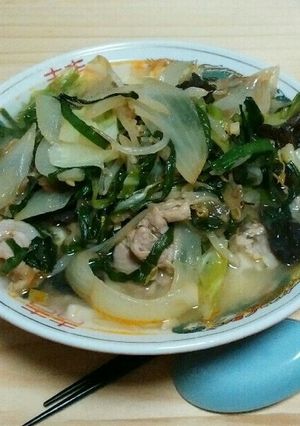 暑気払いの生姜酢辣あんかけうどん-レシピのメイン写真