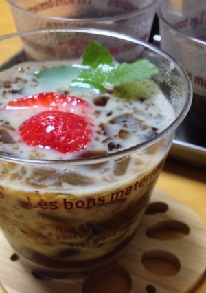 ふるふるコーヒーゼリー in milk♪-レシピのメイン写真