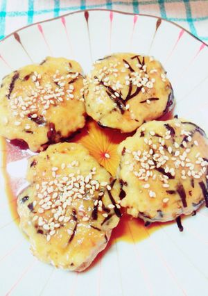 あまった鶏団子のタネ♡リメイク♡つくね-レシピのメイン写真