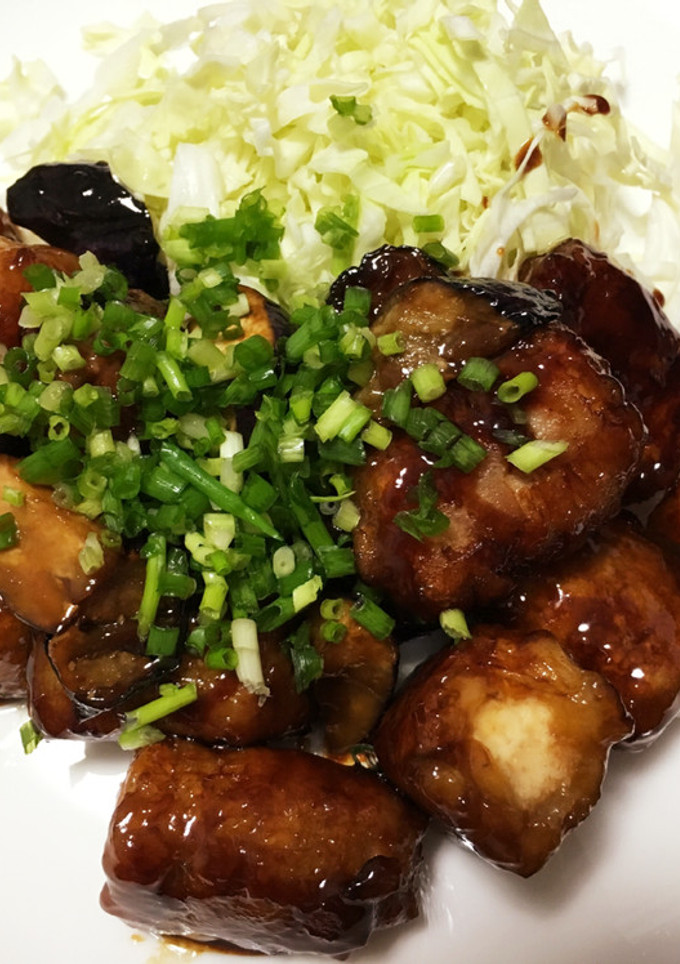 豚肉の厚揚げ巻き 甘酢タレ-レシピのメイン写真