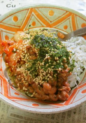 超健康長寿食!納豆じゃこキムチ-レシピのメイン写真