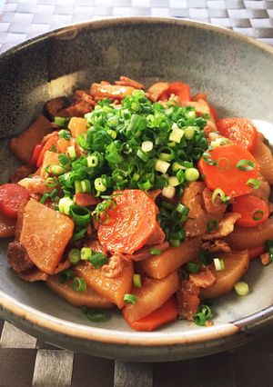 大根と豚バラの甘辛★豆板醤煮-レシピのメイン写真
