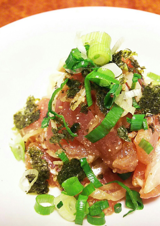 マグロの漬けごまあえ-レシピのメイン写真