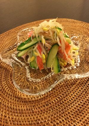 夏におすすめ☆梅あえサラダ-レシピのメイン写真