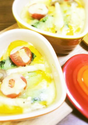 時短☆豆腐かぼちゃクリームのキッシュ風-レシピのメイン写真