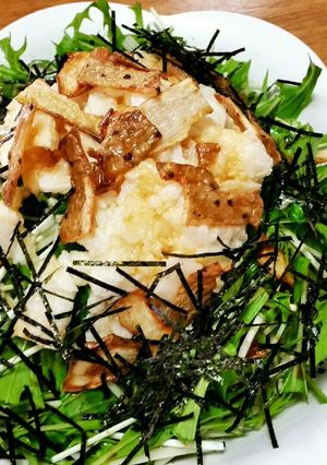 □◆水菜のトロトロのっけサラダ◆□-レシピのメイン写真