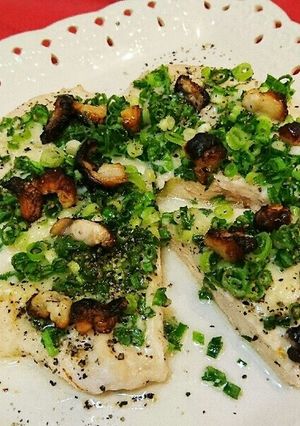 鶏ムネ肉de♪塩麹ねぎヘルシー和風ピザ♪-レシピのメイン写真