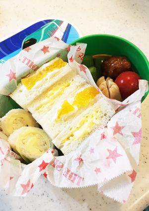 年少さん向け☆可愛いサンドウィッチ弁当-レシピのメイン写真