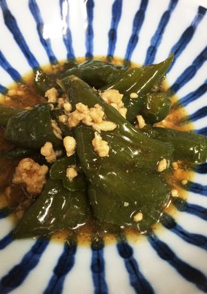 ピーマンそぼろ煮-レシピのメイン写真