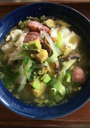 アボカド塩ラーメン(温・飲んだ翌日に)-レシピのメイン写真