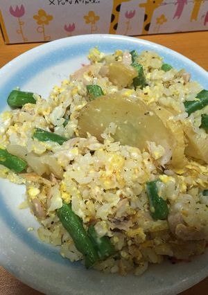 ツナたくあんシーザチズレモ汁いんチャハン-レシピのメイン写真