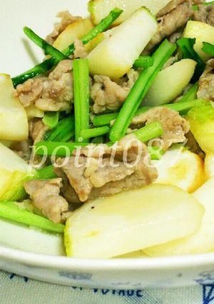 豚肉とカブの塩レモン炒め-レシピのメイン写真