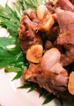 簡単★砂肝の梅おかか炒め★-レシピのメイン写真