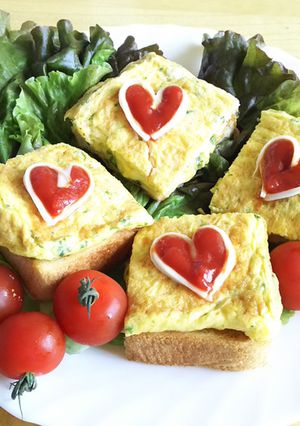 さけるチーズでオープンサンド-レシピのメイン写真
