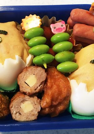 ☆キャラ弁☆ぐでたま オムライス-レシピのメイン写真