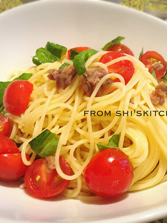 和えるだけ!トマトアンチョビの冷製パスタ-レシピのメイン写真