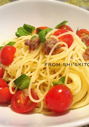 和えるだけ!トマトアンチョビの冷製パスタ-レシピのメイン写真