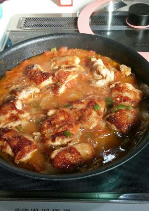 味噌がミソ！？チキンのトマト煮込み-レシピのメイン写真