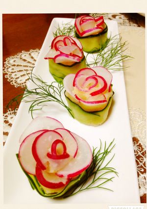じゃがいもとラディッシュ〜薔薇～-レシピのメイン写真