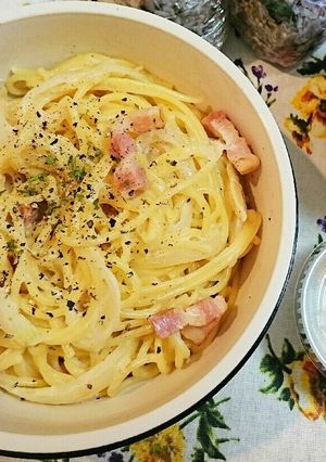 覚書用★シチュールーde簡単カルボナーラ-レシピのメイン写真