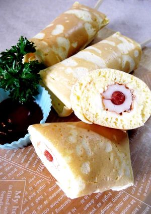 梅干し入り焼きちくわドッグ-レシピのメイン写真