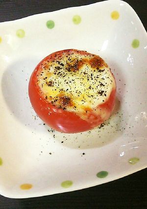 簡単♡トマトのモッツアレラチーズ焼き♪-レシピのメイン写真