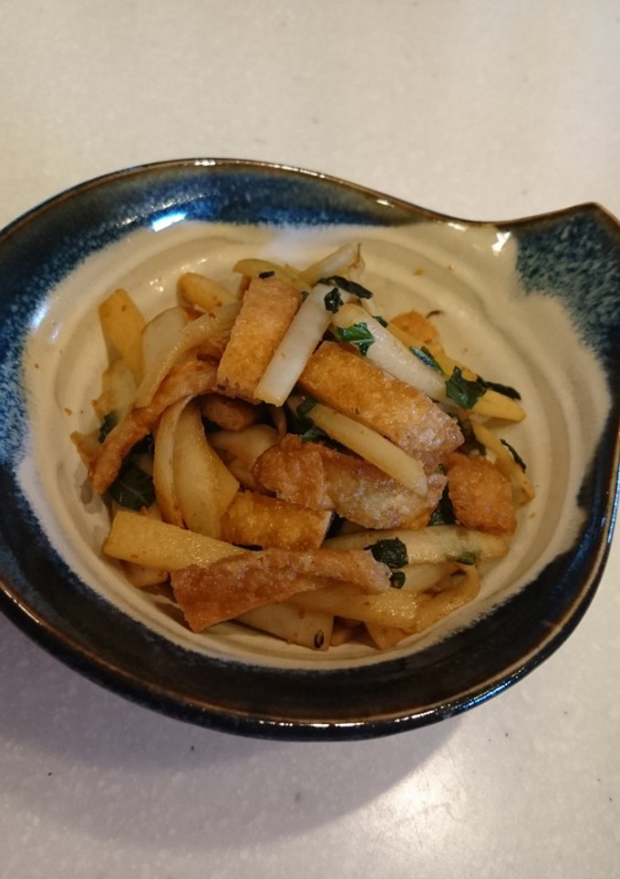 ヘルシー＆エコ★大根皮と薄揚げのきんぴら-レシピのメイン写真