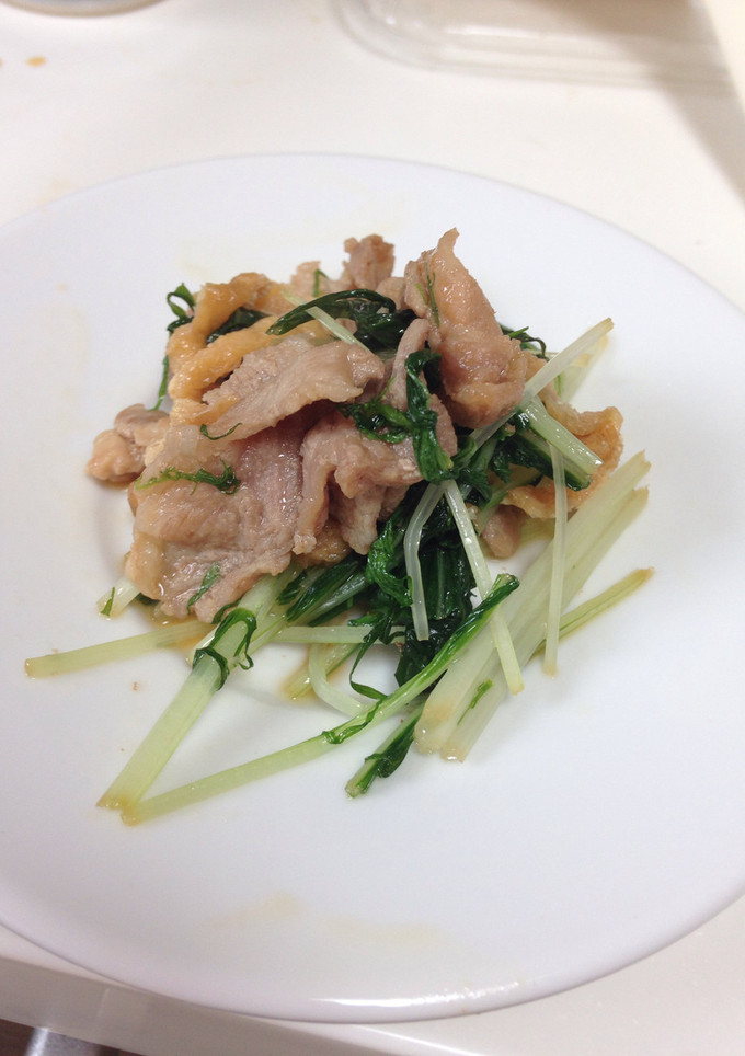 豚肉と水菜と油揚げの甘煮-レシピのメイン写真