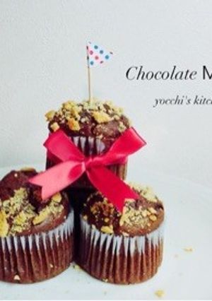 簡単3分!クランブルバナナチョコマフィン-レシピのメイン写真