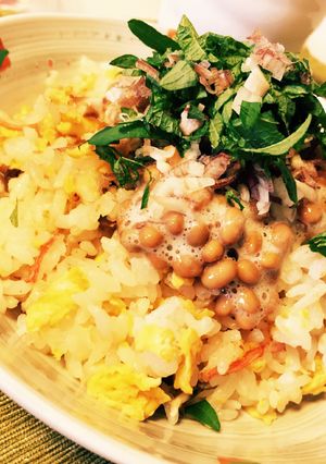和風なっとう炒飯-レシピのメイン写真
