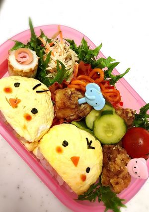 お弁当@2歳5ヶ月 ひよこ-レシピのメイン写真