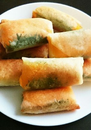 春巻きの皮で‼塩鮭で大葉チーズの揚げ焼き-レシピのメイン写真
