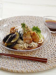 卯月製麺「鶏となすの冷しそうめん」-レシピのメイン写真