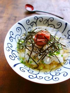 ささみの梅茶漬け-レシピのメイン写真