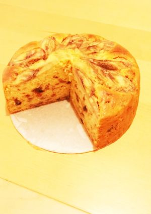 プルーンとバナナのケーキ〜バター不使用-レシピのメイン写真