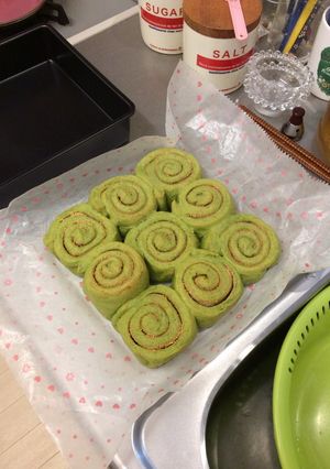 健康的♪青汁ロールちぎりパン-レシピのメイン写真