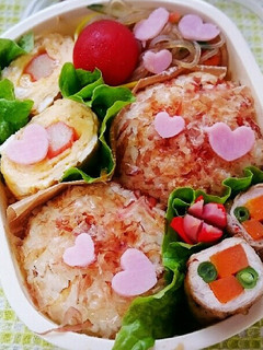 女子高生 お弁当⑪野菜の豚肉巻き-レシピのメイン写真