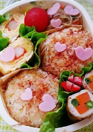 女子高生 お弁当⑪野菜の豚肉巻き-レシピのメイン写真