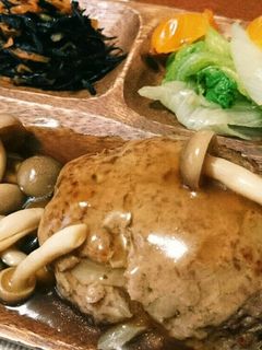 きのこの和風あんかけハンバーグ-レシピのメイン写真