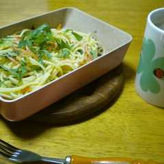 卵焼き器で簡単和風パスタ-レシピのメイン写真