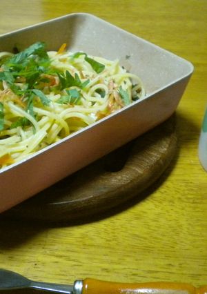 卵焼き器で簡単和風パスタ-レシピのメイン写真