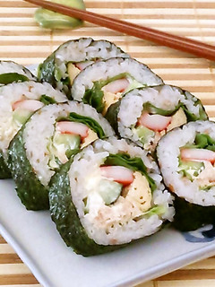 はちみつ梅ご飯deサラダ巻き-レシピのメイン写真