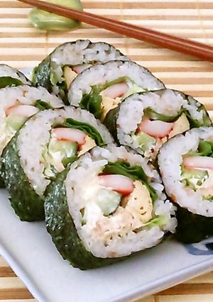 はちみつ梅ご飯deサラダ巻き-レシピのメイン写真