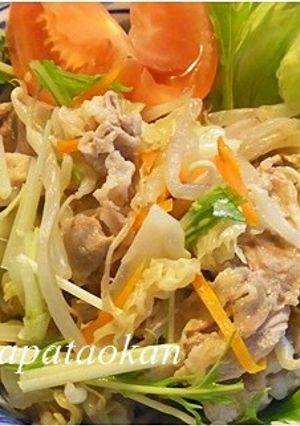野菜モリモリ♪豚小間とキャベツの蒸し煮-レシピのメイン写真